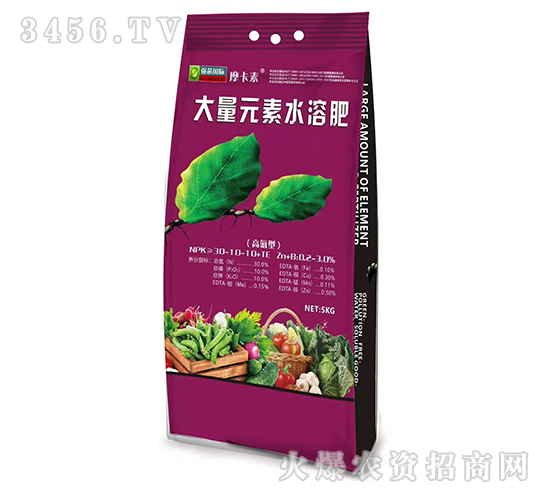�ߵ��ʹ���Ԫ��ˮ�ܷ�30-10-10+TE-Ħ����-��(qi��ng)о��(gu��)�H