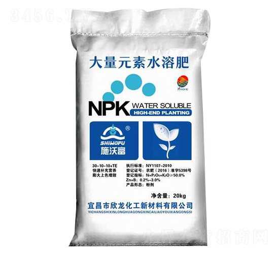 ����Ԫ��ˮ�ܷ���30-10-10+TE-ʩ�ָ�-����