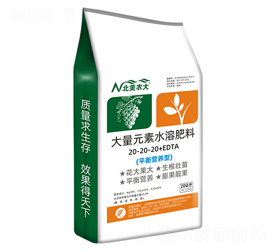 ƽ��I�B(y��ng)�ʹ���Ԫ��ˮ�ܷ���20-20-20+EDTA-�����r(n��ng)��